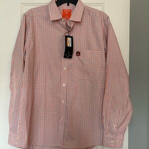 Antigua Red and White Plaid Men's Shirt